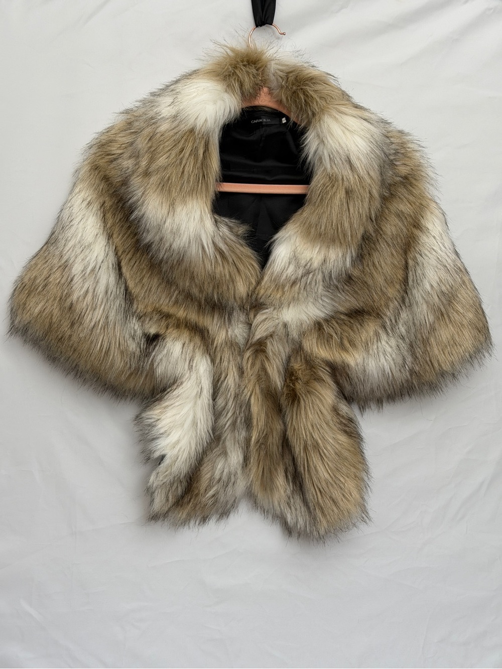 Faux Fur Shawl Shrug - Very warm!